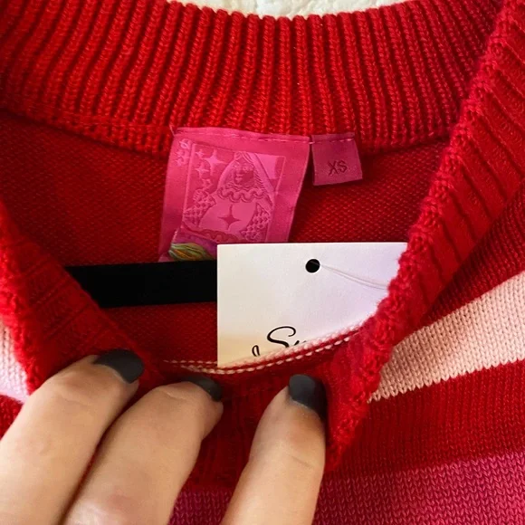 QUEEN OF SPARKLES Red Cupid Sweater - Picture 5 of 8